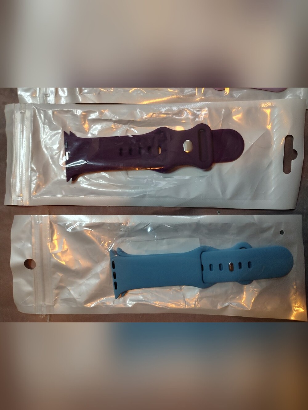 4 Silicone Watch Straps — Pastel Lavender, Plum, Sky Blue & Sage Green - Picture 3 of 9